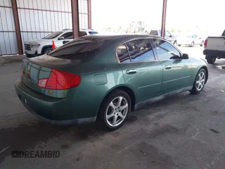 2003 Infiniti G35 w/Leather with VIN JNKCV51E13M325676, listed as a IAAI auction lot 41940153 with 179,065 mi miles. Bid and sale history available at carsss.com. Image 4.