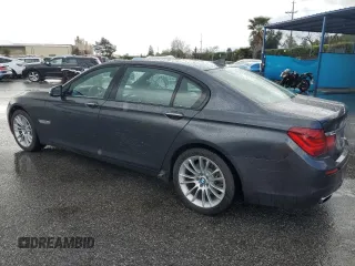 2015 BMW 7 Series 740Li with VIN WBAYE4C52FD947509, listed as a Copart auction lot 49269705 with 80,111 mi miles and Salvage Title. Bid and sale history available at carsss.com. Image 2.