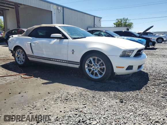 2011 Ford Mustang V6 with VIN 1ZVBP8EM6B5124484, listed as a Copart auction lot 49663055 with 132,898 mi miles and Salvage title. Bid and sale history available at DreamBid. Image 4.