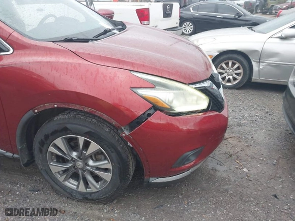 2015 Nissan Murano SL with VIN 5N1AZ2MG1FN220025, listed as a IAAI auction lot 41804836 with 109,481 mi miles. Bid and sale history available at carsss.com. Image 6.