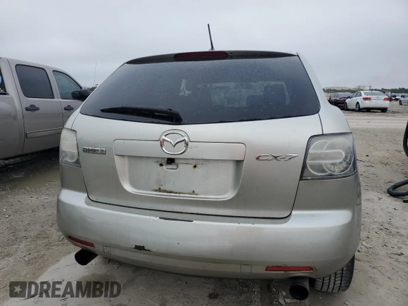 2008 Mazda CX-7 Sport with VIN JM3ER293880191481, listed as a Copart auction lot 50676685 with 199,453 mi miles and Salvage Title. Bid and sale history available at carsss.com. Image 6.