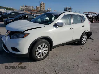 2016 Nissan Rogue S with VIN KNMAT2MT6GP595644, listed as a Copart auction lot 54552665 with 48,004 mi miles and Salvage Title. Bid and sale history available at carsss.com. Image 1.