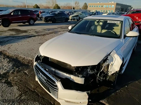 2017 Audi A6 Premium Plus with VIN WAUF2AFC0HN025228, listed as a Copart auction lot 85025214 with 100,695 mi miles and Salvage Title. Bid and sale history available at carsss.com. Image 14.