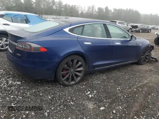 2016 Tesla Model S 90D with VIN 5YJSA1E48GF153079, listed as a Copart auction lot 74176874 with Not Provided miles and Salvage Title. Bid and sale history available at DreamBid. Image 3.