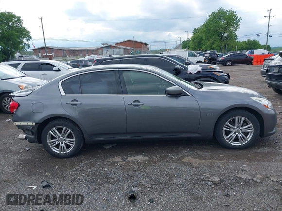 2015 Infiniti Q40 with VIN JN1CV6AR8FM521230, listed as a IAAI auction lot 42191081 with 109,536 mi miles and . Bid and sale history available at DreamBid. Image 14.