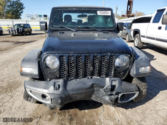 2023 Jeep Gladiator Freedom with VIN 1C6HJTAG8PL530536, listed as a Copart auction lot 78388054 with 37,637 mi miles and Salvage Title. Bid and sale history available at carsss.com. Image 5.