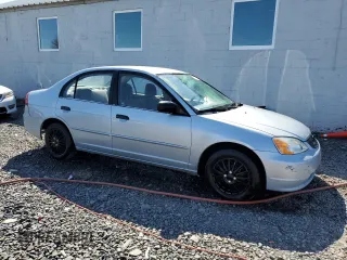 2001 Honda Civic LX with VIN 2HGES165X1H558154, listed as a Copart auction lot 52314305 with 197,640 mi miles and Salvage Title. Bid and sale history available at carsss.com. Image 4.