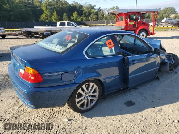 2001 BMW 3 Series 330Ci with VIN WBABN53451JU32534, listed as a Copart auction lot 70293314 with 0 mi miles and Salvage Title. Bid and sale history available at carsss.com. Image 3.