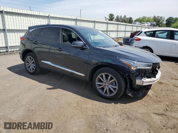 2024 Acura RDX Technology with VIN 5J8TC2H55RL012996, listed as a Copart auction lot 56500785 with 9,023 mi miles and Salvage title. Bid and sale history available at DreamBid. Image 4.