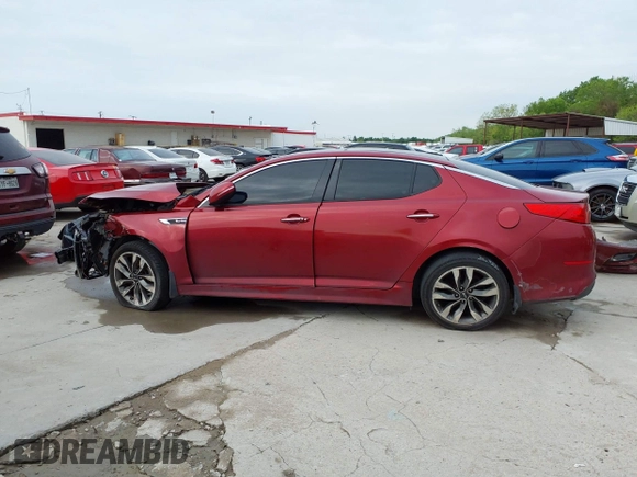 2015 Kia Optima SX Turbo with VIN 5XXGR4A62FG366404, listed as a IAAI auction lot 41928324 with 139,268 mi miles. Bid and sale history available at carsss.com. Image 14.