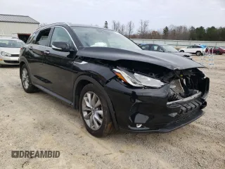 2019 Infiniti QX50 LUXE with VIN 3PCAJ5M3XKF140449, listed as a Copart auction lot 66702012 with 48,468 mi miles. Bid and sale history available at carsss.com. Image 1.