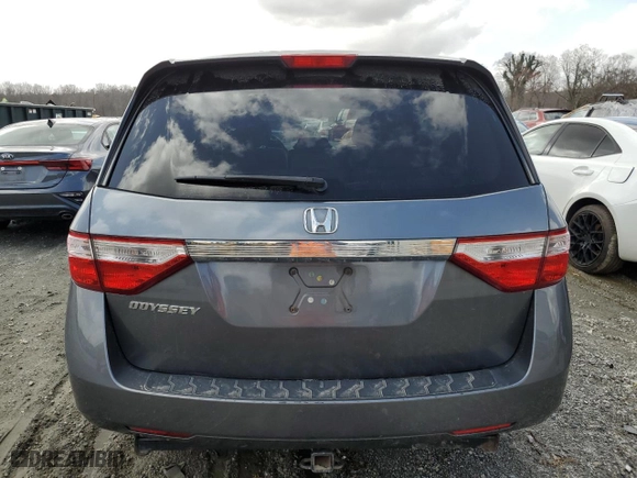 2011 Honda Odyssey EX with VIN 5FNRL5H47BB003825, listed as a Copart auction lot 47842135 with 195,161 mi miles and Salvage Title. Bid and sale history available at carsss.com. Image 6.