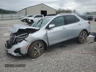 2022 Chevrolet Equinox Premier with VIN 2GNAXXEV2N6126007, listed as a Copart auction lot 53486305 with 70,123 mi miles and Salvage title. Bid and sale history available at DreamBid. Image 1.