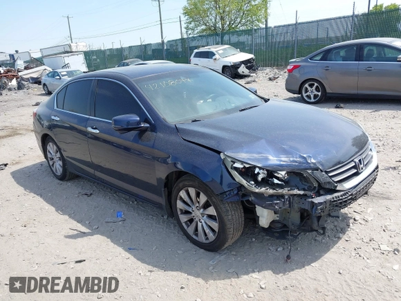 2013 Honda Accord EX-L with VIN 1HGCR2F89DA031843, listed as a IAAI auction lot 42108077 with 154,419 mi miles and . Bid and sale history available at DreamBid. Image 1.