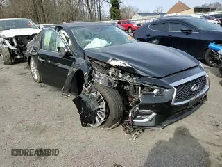 2019 Infiniti Q50 3.0t LUXE with VIN JN1EV7AR8KM556133, listed as a Copart auction lot 47422185 with 60,897 mi miles and Salvage Title. Bid and sale history available at carsss.com. Image 11.