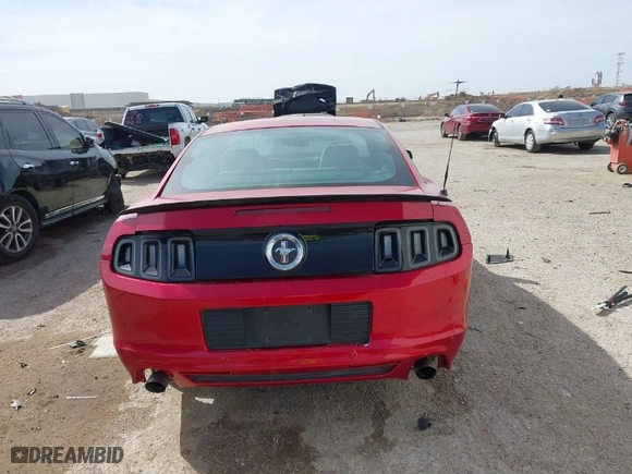 2013 Ford Mustang V6 with VIN 1ZVBP8AM9D5254770, listed as a IAAI auction lot 41828023 with 97,926 mi miles. Bid and sale history available at carsss.com. Image 16.