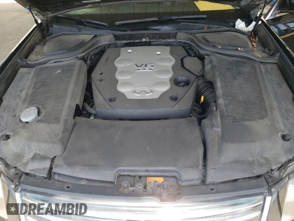 2008 Infiniti M with VIN JNKAY01E08M604254, listed as a Copart auction lot 57499825 with 108,473 mi miles and Salvage title. Bid and sale history available at DreamBid. Image 11.