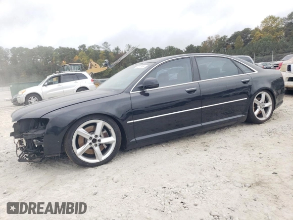 2009 Audi A8 L 4.2L with VIN WAUMV94E59N008542, listed as a Copart auction lot 79510954 with 172,396 mi miles and Salvage Title. Bid and sale history available at carsss.com. Image 1.