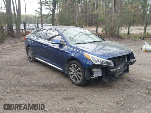 2015 Hyundai Sonata Limited with VIN 5NPE34AF5FH186363, listed as a IAAI auction lot 41917868 with 153,445 mi miles and . Bid and sale history available at carsss.com. Image 1.