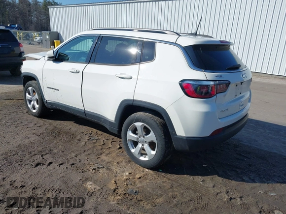 2020 Jeep Compass Latitude with VIN 3C4NJDBB0LT145359, listed as a IAAI auction lot 41747803 with 53,643 mi miles. Bid and sale history available at carsss.com. Image 3.
