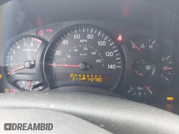2004 Nissan Titan LE with VIN 1N6AA07B24N579345, listed as a IAAI auction lot 42174006 with 142,780 mi miles and . Bid and sale history available at DreamBid. Image 7.
