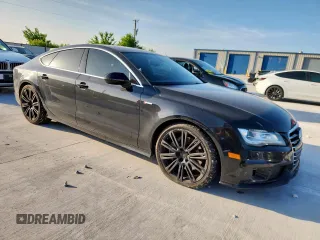 2013 Audi A7 Prestige with VIN WAU2GAFC1DN082130, listed as a Copart auction lot 59619575 with 123,560 mi miles and Salvage title. Bid and sale history available at DreamBid. Image 4.