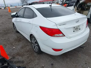 2017 Hyundai Accent SE with VIN KMHCT4AE6HU351954, listed as a IAAI auction lot 41999838 with 111,850 mi miles and . Bid and sale history available at carsss.com. Image 3.