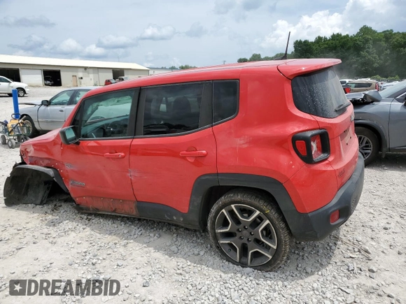 2020 Jeep Renegade Jeepster z VIN ZACNJAAB3LPL78799, wystawiony jako Copart lot #60658745 z przebiegiem 102 761 mil mil oraz Szkoda całkowita • Salvage title. Historia ofert i sprzedaży dostępna na DreamBid. Obrazek 2.