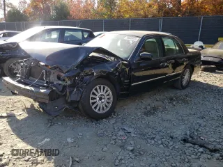 2011 Mercury Grand Marquis LS with VIN 2MEBM7FV0BX601632, listed as a Copart auction lot 78600974 with 159,031 mi miles and Salvage Title. Bid and sale history available at DreamBid. Image 1.