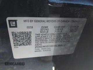 2019 Cadillac XTS Luxury with VIN 2G61M5S38K9139513, listed as a IAAI auction lot 42118570 with 43,976 mi miles and . Bid and sale history available at DreamBid. Image 9.