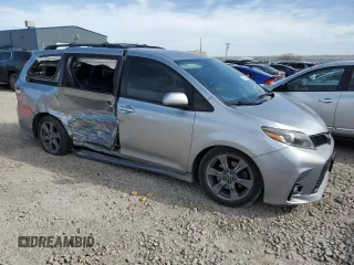 2018 Toyota Sienna SE with VIN 5TDXZ3DC2JS919264, listed as a Copart auction lot 52763135 with 159,835 mi miles and Salvage title. Bid and sale history available at DreamBid. Image 4.