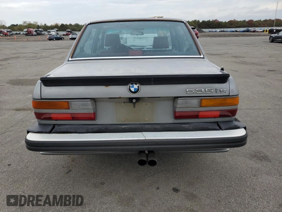 1988 BMW 5 Series 535i with VIN WBADC8402J1724704, listed as a Copart auction lot 75835434 with 62,181 mi miles and Clean Title. Bid and sale history available at carsss.com. Image 6.