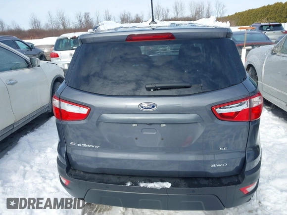 2022 Ford EcoSport SE with VIN MAJ6S3GL0NC466609, listed as a IAAI auction lot 41354232 with 16,757 mi miles and . Bid and sale history available at carsss.com. Image 17.