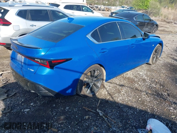 2022 Lexus IS 350 F Sport with VIN JTHGZ1B20N5049510, listed as a IAAI auction lot 41920822 with 127,601 mi miles and . Bid and sale history available at DreamBid. Image 4.