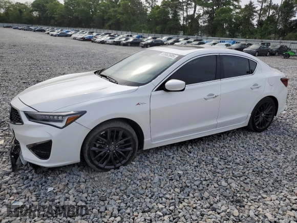 2021 Acura ILX Premium with VIN 19UDE2F82MA007870, listed as a Copart auction lot 53962685 with 23,487 mi miles and Salvage title. Bid and sale history available at DreamBid. Image 1.