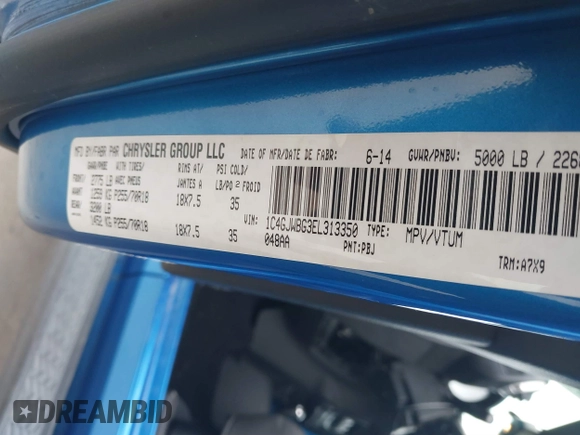 2014 Jeep Wrangler Arctic z VIN 1C4GJWBG3EL313350, wystawiony jako IAAI lot #41442520 z przebiegiem Nie podano mil oraz . Historia ofert i sprzedaży dostępna na DreamBid. Obrazek 9.