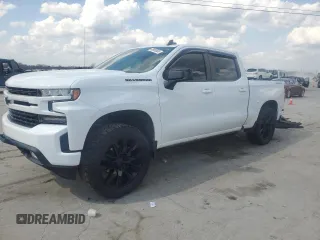 2021 Chevrolet Silverado 1500 RST with VIN 1GCUYEED1MZ376890, listed as a Copart auction lot 48965565 with 71,939 mi miles and Salvage Title. Bid and sale history available at carsss.com. Image 1.