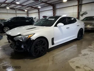 2019 Kia Stinger Premium with VIN KNAE25LA6K6044325, listed as a Copart auction lot 87830335 with 73,130 mi miles and Clean Title. Bid and sale history available at carsss.com. Image 1.
