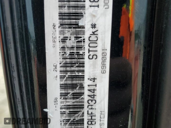 2017 Ford F-150 XL с VIN 1FTEX1CF8HFA34414, выставлен на аукционе Copart как лот 54101235 с пробегом 93 174 миль миль и Списание • Salvage title. История ставок и продаж доступна на DreamBid. Изображение 12.