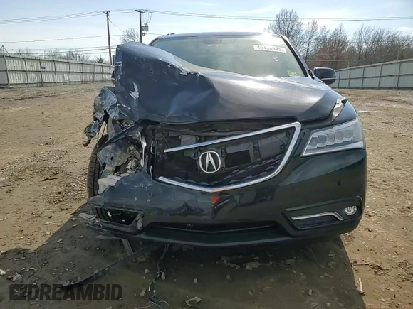 2015 Acura MDX Advance/Entertainment Pkg with VIN 5FRYD4H88FB026699, listed as a Copart auction lot 46466375 with 93,356 mi miles and Salvage Title. Bid and sale history available at carsss.com. Image 12.