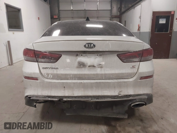 2019 Kia Optima LX with VIN 5XXGT4L39KG280666, listed as a IAAI auction lot 41436121 with 121,531 mi miles. Bid and sale history available at carsss.com. Image 16.