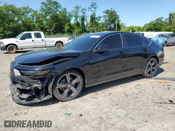 2024 Honda Accord Sport with VIN 1HGCY2F57RA014295, listed as a Copart auction lot 58748875 with 23,422 mi miles and Salvage title. Bid and sale history available at DreamBid. Image 1.