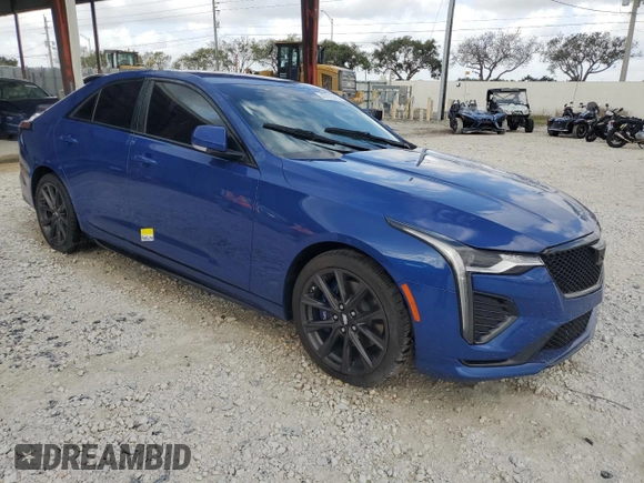 2021 Cadillac CT4 V-Series z VIN 1G6DH5RL1M0144492, wystawiony jako Copart lot #47973795 z przebiegiem Nie podano mil oraz Szkody całkowita. Historia ofert i sprzedaży dostępna na DreamBid. Obrazek 4.