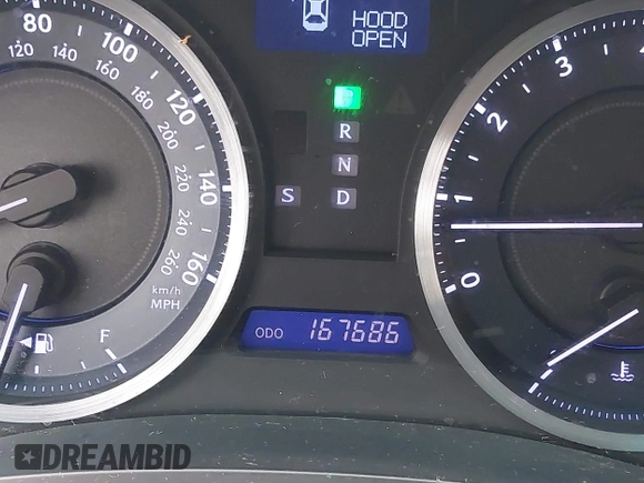 2012 Lexus IS 250 with VIN JTHCF5C22C5055027, listed as a IAAI auction lot 41465580 with 167,686 mi miles and . Bid and sale history available at DreamBid. Image 7.