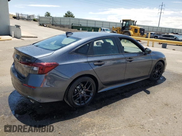 2025 Honda Civic Sport with VIN 2HGFE2F54SH597339, listed as a Copart auction lot 59795335 with 228 mi miles and Clean title. Bid and sale history available at DreamBid. Image 3.