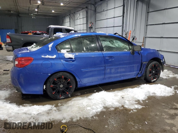 2015 Subaru WRX with VIN JF1VA1A68F9804830, listed as a Copart auction lot 43271445 with 0 mi miles and Salvage Title. Bid and sale history available at carsss.com. Image 3.
