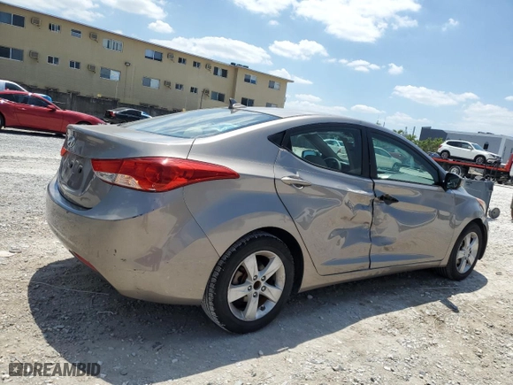 2011 Hyundai Elantra GLS PZEV with VIN 5NPDH4AE4BH045735, listed as a Copart auction lot 53339785 with 58,897 mi miles and Salvage Title. Bid and sale history available at carsss.com. Image 3.