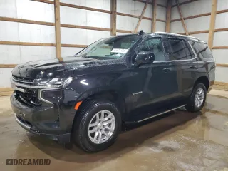 2023 Chevrolet Tahoe LT with VIN 1GNSCNKD9PR411522, listed as a Copart auction lot 51921485 with 53,372 mi miles and Clean Title. Bid and sale history available at carsss.com. Image 1.