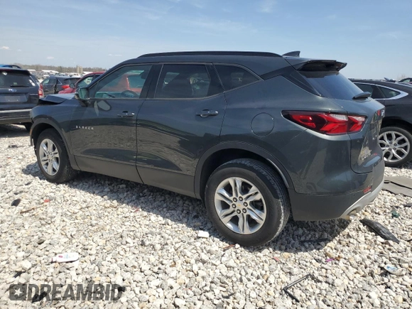 2020 Chevrolet Blazer LT with VIN 3GNKBHRS7LS616854, listed as a Copart auction lot 54380035 with 72,705 mi miles and Non repairable. Bid and sale history available at DreamBid. Image 2.