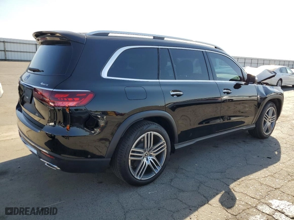 2024 Mercedes-Benz GLS with VIN 4JGFF5KE9RB086078, listed as a Copart auction lot 79545314 with 7,561 mi miles and Salvage Title. Bid and sale history available at carsss.com. Image 3.